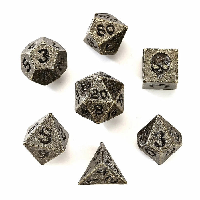Brain Games LV Unseeli Tiny RPG Dice Set Ancient Bronze