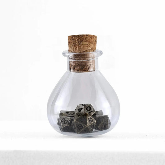 Brain Games LV Unseeli Tiny RPG Dice Set Ancient Bronze