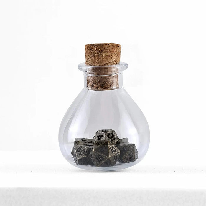 Brain Games LV Unseeli Tiny RPG Dice Set Ancient Bronze