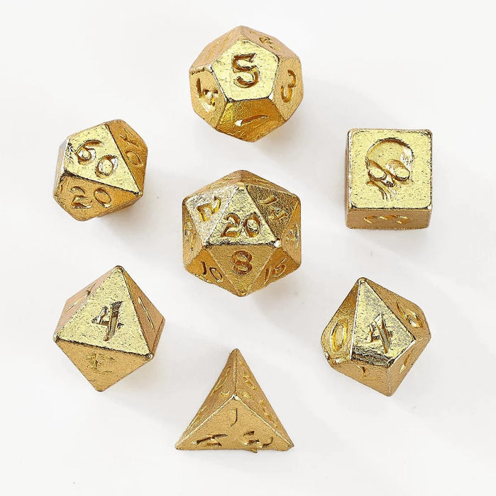 Brain Games LV Unseeli Tiny RPG Dice Set Gold