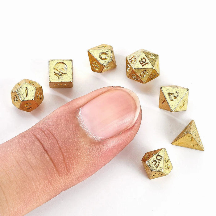 Brain Games LV Unseeli Tiny RPG Dice Set Gold