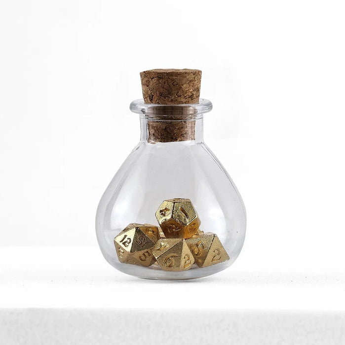 Brain Games LV Unseeli Tiny RPG Dice Set Gold
