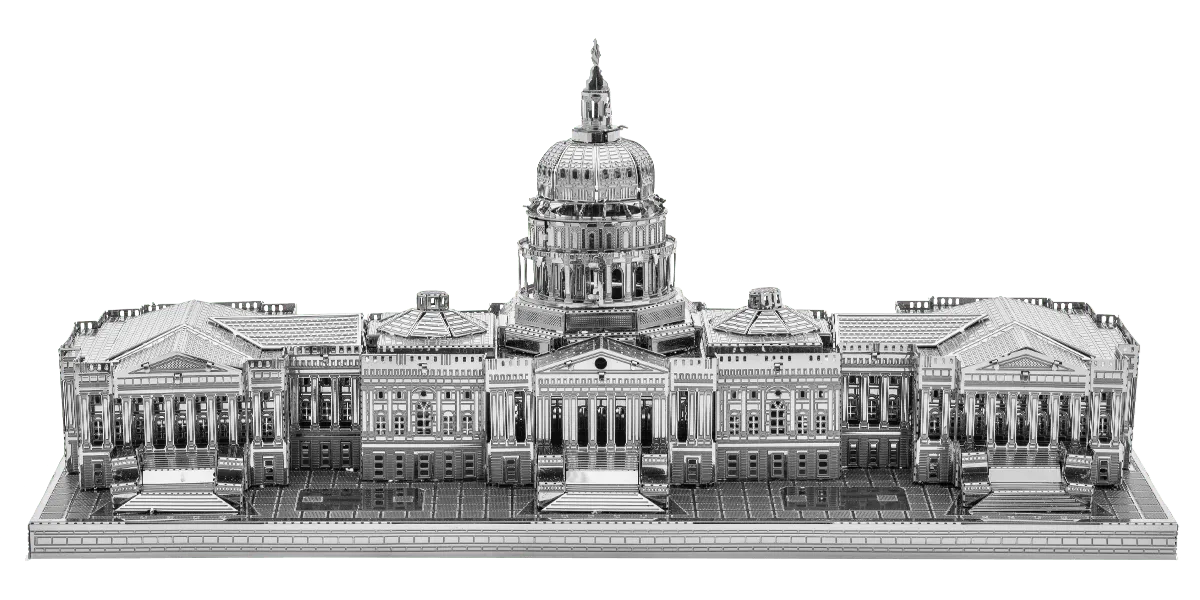 Brain Games LV Mēroga modelis US Capitol, Premium Series metāla konstruktors