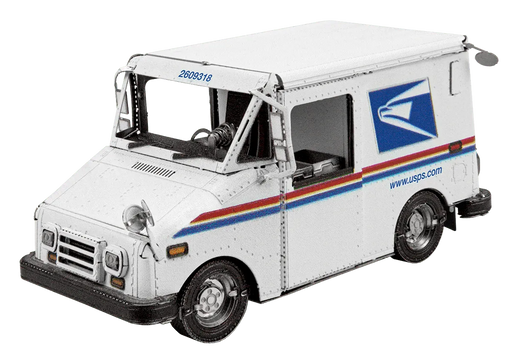 Brain Games LV Mēroga modelis USPS LLV Mail Truck, metāla konstruktors