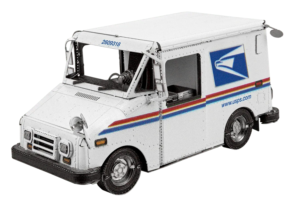 Brain Games LV Mēroga modelis USPS LLV Mail Truck, metāla konstruktors