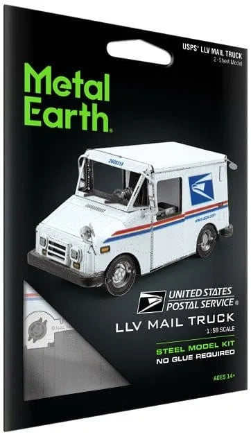 Brain Games LV Mēroga modelis USPS LLV Mail Truck, metāla konstruktors