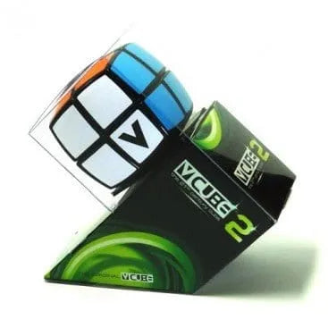 Brain Games LV V-Cube 2b black plastic, white side