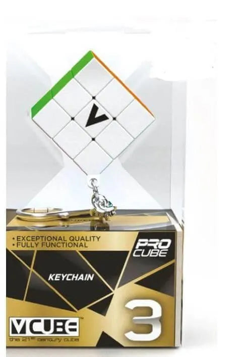 Brain-Games.lv Prāta mežģi V-Cube Keychain V3 Flat, prāta mežģis, atslēgu piekariņš