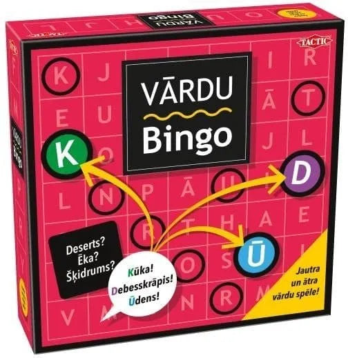 Brain Games LV galda spēles Vārdu Bingo LV