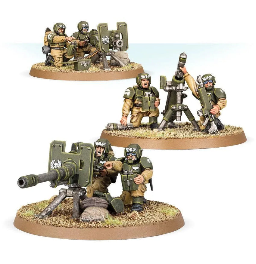 Brain Games LV Warhammer 40,000: Cadian Heavy Weapon Squad miniatūru komplekts