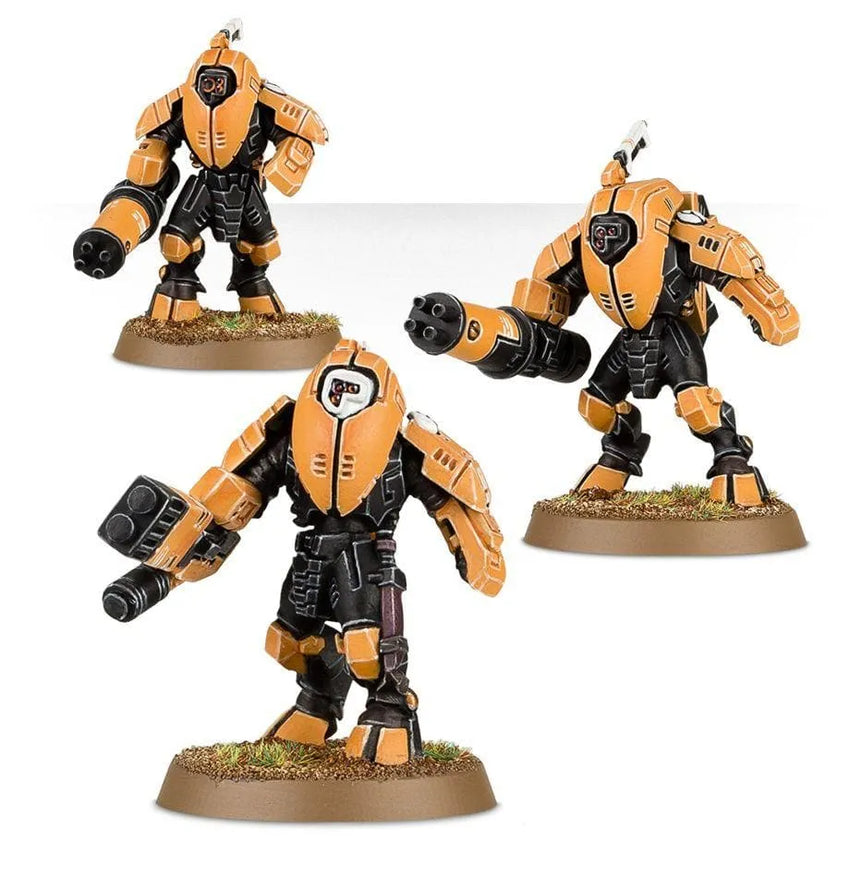 Brain Games LV galda spēles Warhammer 40,000: T'au Empire XV25 stealth Battlesuits miniatūru komplekts