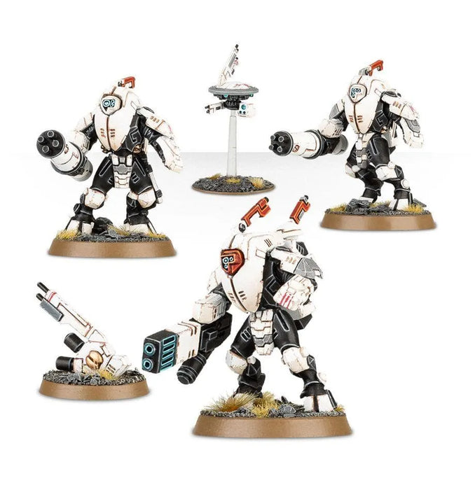 Brain Games LV galda spēles Warhammer 40,000: T'au Empire XV25 stealth Battlesuits miniatūru komplekts