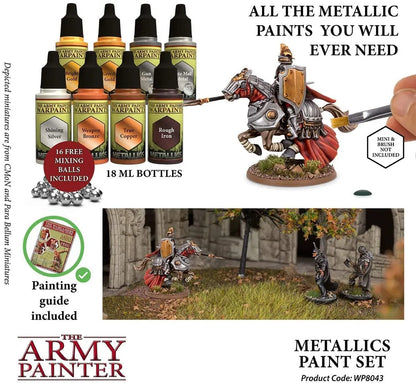Brain Games LV Krāsošanas piederumi Warpaints Metallic krāsu komplekts