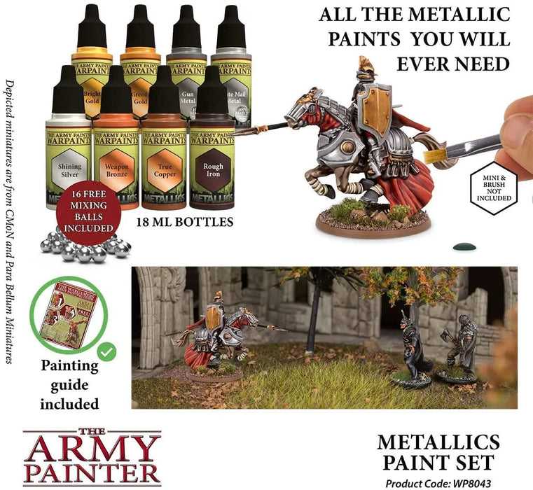 Brain Games LV Krāsošanas piederumi Warpaints Metallic krāsu komplekts