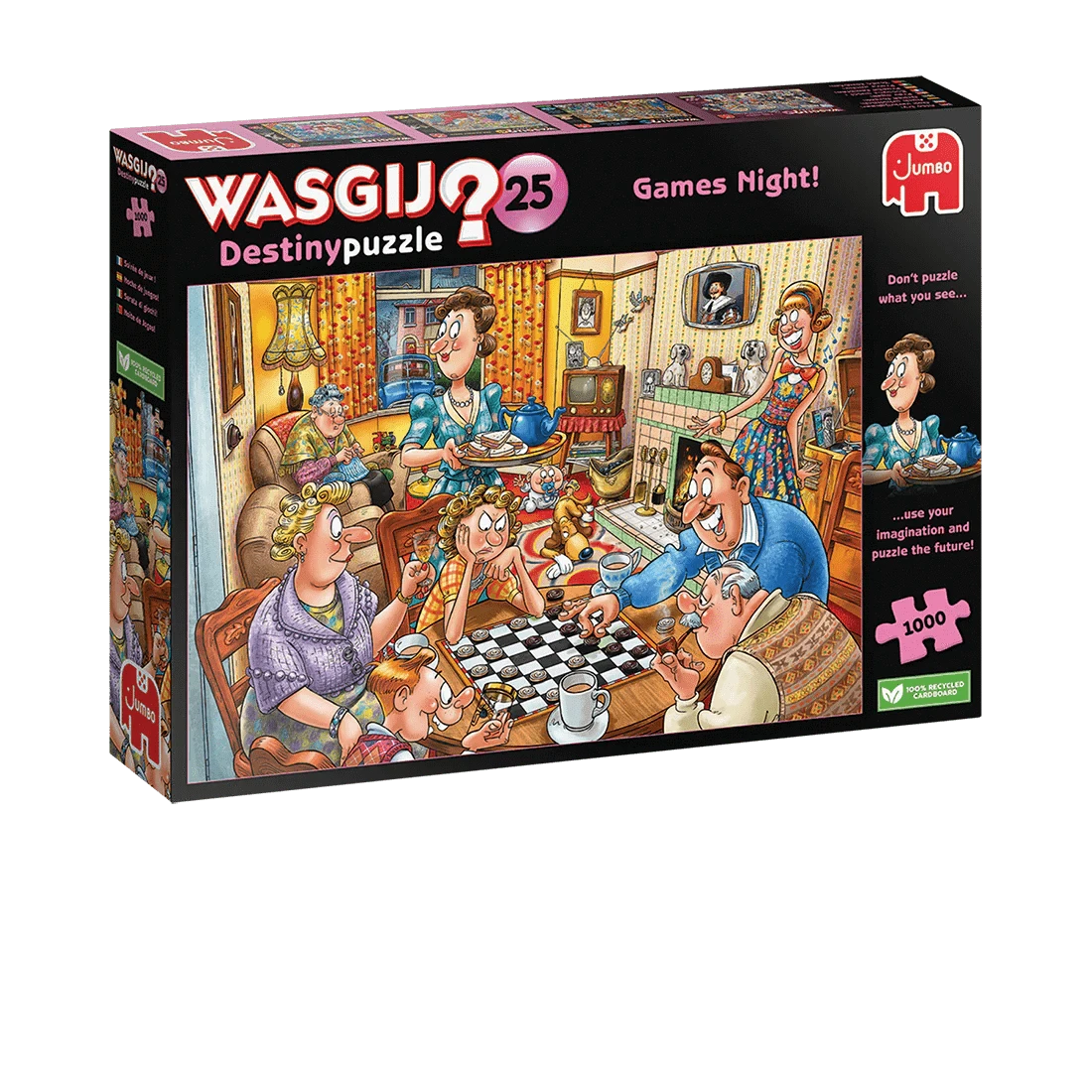 Brain Games LV Wasgij Destiny 25 - Games Night (1000 pieces)