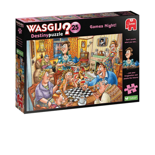 Brain Games LV Wasgij Destiny 25 - Games Night (1000 pieces)