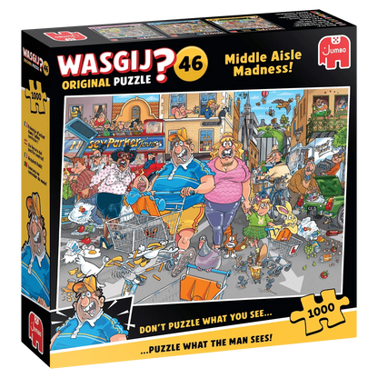 Brain Games LV Wasgij Original 46 - Middle Aisle Madness! (1000 pieces)