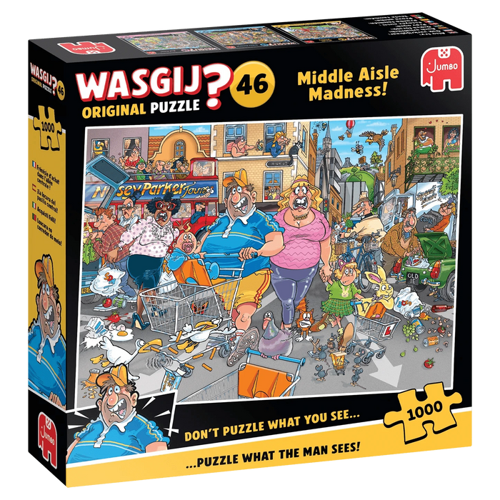 Brain Games LV Wasgij Original 46 - Middle Aisle Madness! (1000 pieces)