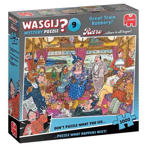 Brain Games LV Wasgij Retro Mystery 9 - Great Train Robbery! (1000 pieces)