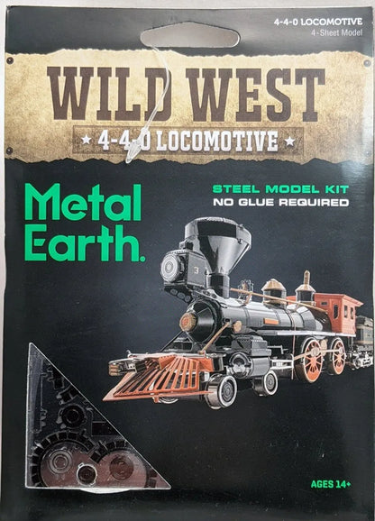 Brain Games LV Mēroga modelis Wild West 4-4-0 Locomotive, metāla konstruktors