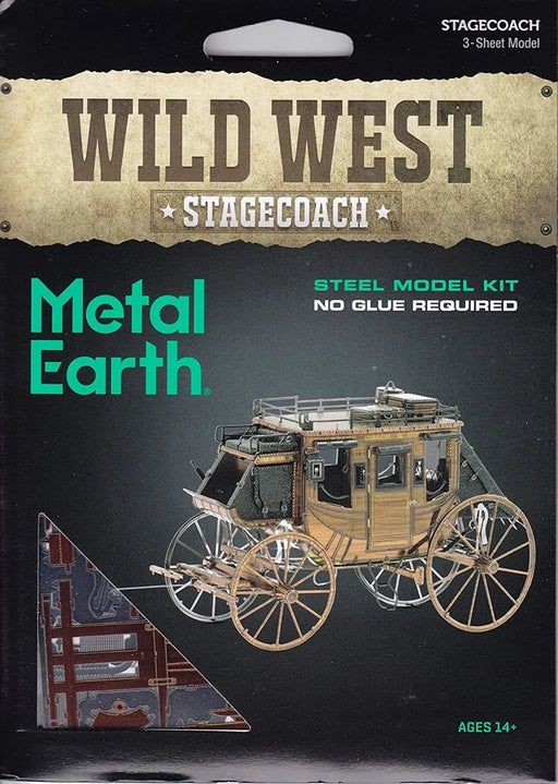 Brain Games LV Mēroga modelis Wild West Stagecoach, metāla konstruktors