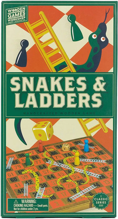Brain Games LV galda spēles Wooden Games Workshop - Snakes & Ladders