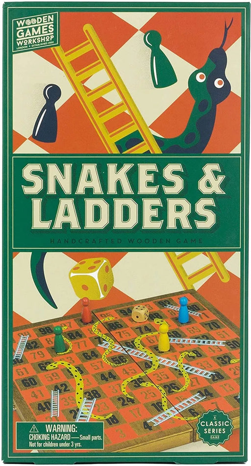 Brain Games LV galda spēles Wooden Games Workshop - Snakes & Ladders