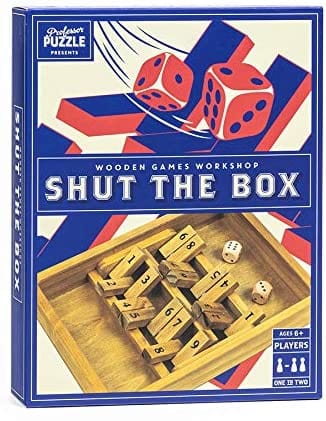 Brain-Games.lv Prāta mežģi Wooden Games Workshp; Shut the Box