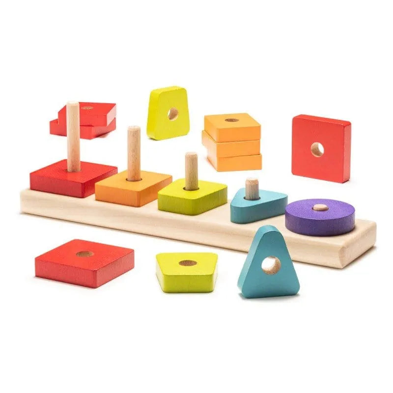 Brain Games LV Wooden geometric sorter LSG - 1 / Koka šķirotājs LSG-1