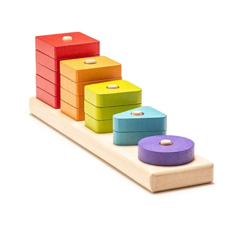 Brain Games LV Wooden geometric sorter LSG - 1 / Koka šķirotājs LSG-1