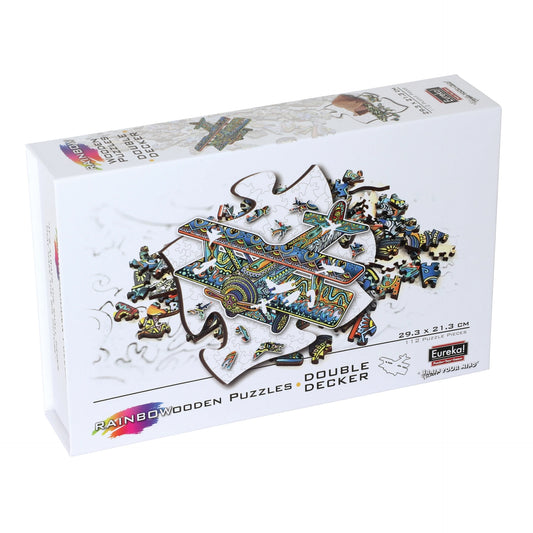 E2D Rainbow Wooden Puzzle DOUBLE-DECKER