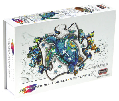 E2D Rainbow Wooden Puzzle SEA TURTLE