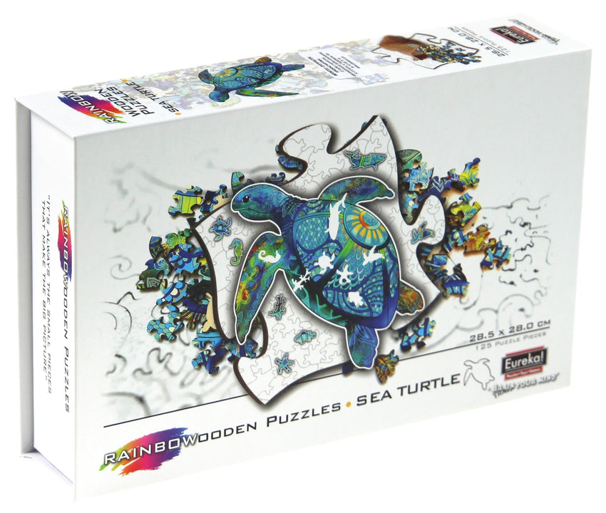 E2D Rainbow Wooden Puzzle SEA TURTLE