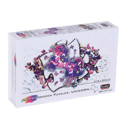 E2D Rainbow Wooden Puzzle UNICORN