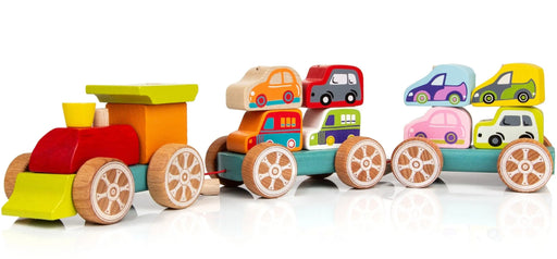 Brain Games LV Wooden toy "Train with a small cars"