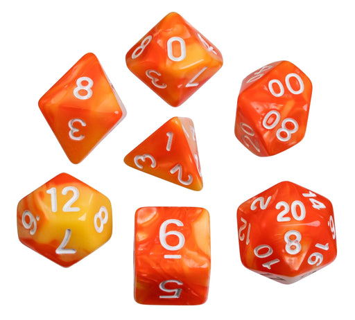 Brain Games LV Würfel, oblivion, orange, 7er Beutel