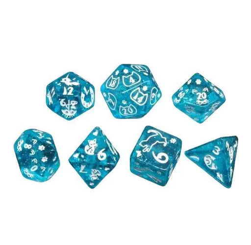 Brain Games LV Würfelset Galaxy: Cat blue (7)