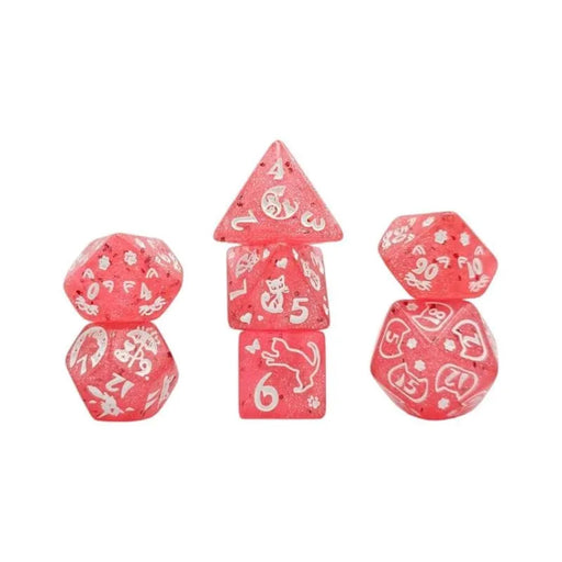 Brain Games LV Würfelset Mehrfarbig: Cat Galaxy Pink (7)