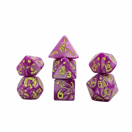 Brain Games LV Würfelset Mehrfarbig: Cat ( Pink/Green)(7)