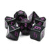 Brain Games LV Würfelset Opaque: Chon drite Black/Purple (7)