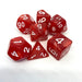Brain Games LV Würfelset Pearl: Red/White (7)