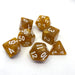 Brain Games LV Würfelset Pearl: Toffee/White (7)