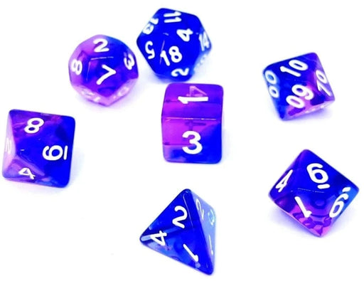Brain Games LV Würfelset Transparent: Indigo Sea (7)