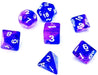 Brain Games LV Würfelset Transparent: Indigo Sea (7)