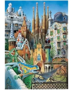1000, Puzzle - Gaudi Collage (Miniature)