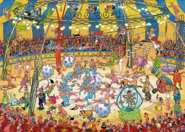 1000, Puzzle - Acrobat Circus (Jan van Haasteren)