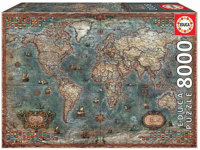 8000 HISTORICAL WORLD MAP