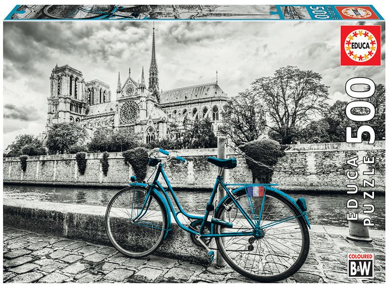 Puzle 500 - Bicicleta Cerca Notre Dame