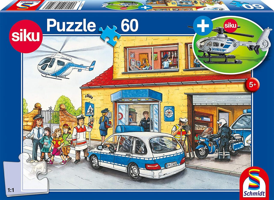 Puzzle - Police helicopter, 60 pcs