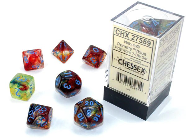 Set of dice "Nebula Primary Blue Luminary"